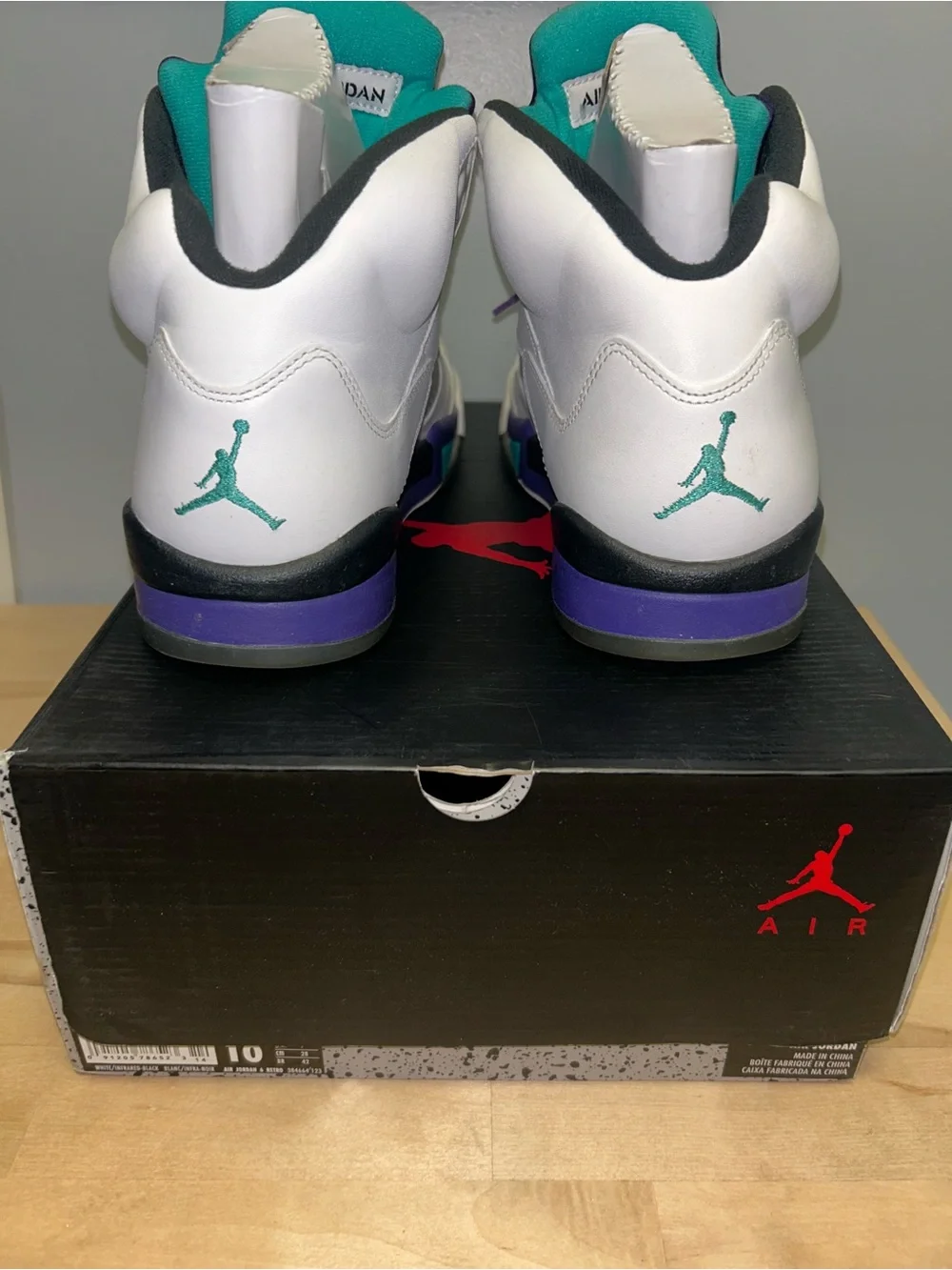 Air Jordan Retro 5 Grape Size 10 2013